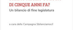 Un bilancio di fine legislatura