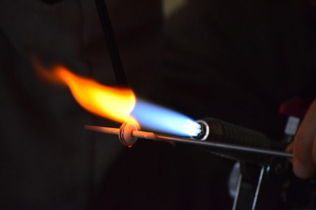 Fire Lombardy Glass Processing Glass Ring Working