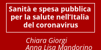 Sanità e spesa pubblica per la salute nell'Italia del Coronavirus