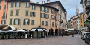 Bergamo in piazza Pontida