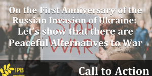 IPB call in action for first anniversary of russian invasion of Ukraine