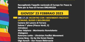 Ferrara, dibattito il 23 febbraio