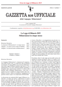 Verso la legge di bilancio 2025: Sbilanciamoci in 5 mosse 