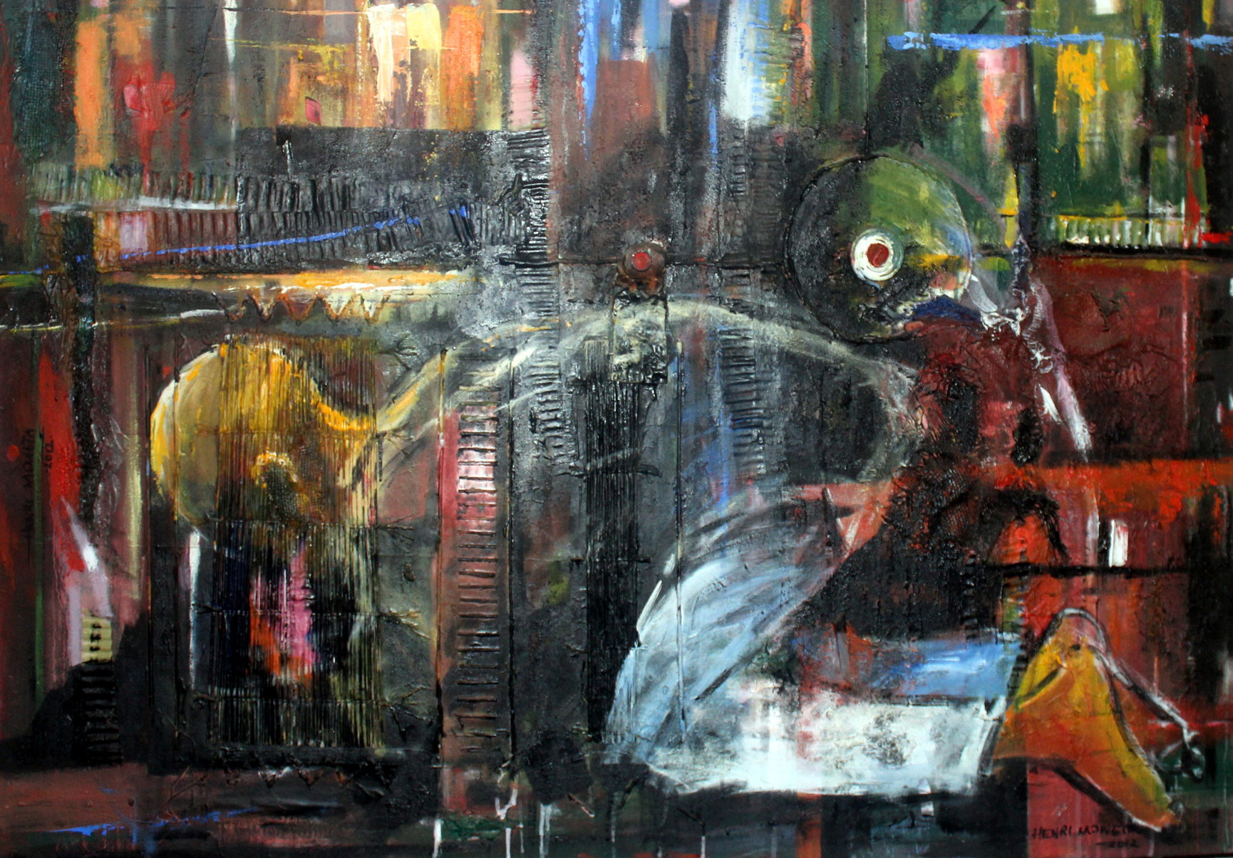 Henrie_Moweta_Kneeling_Mixed_media_2015